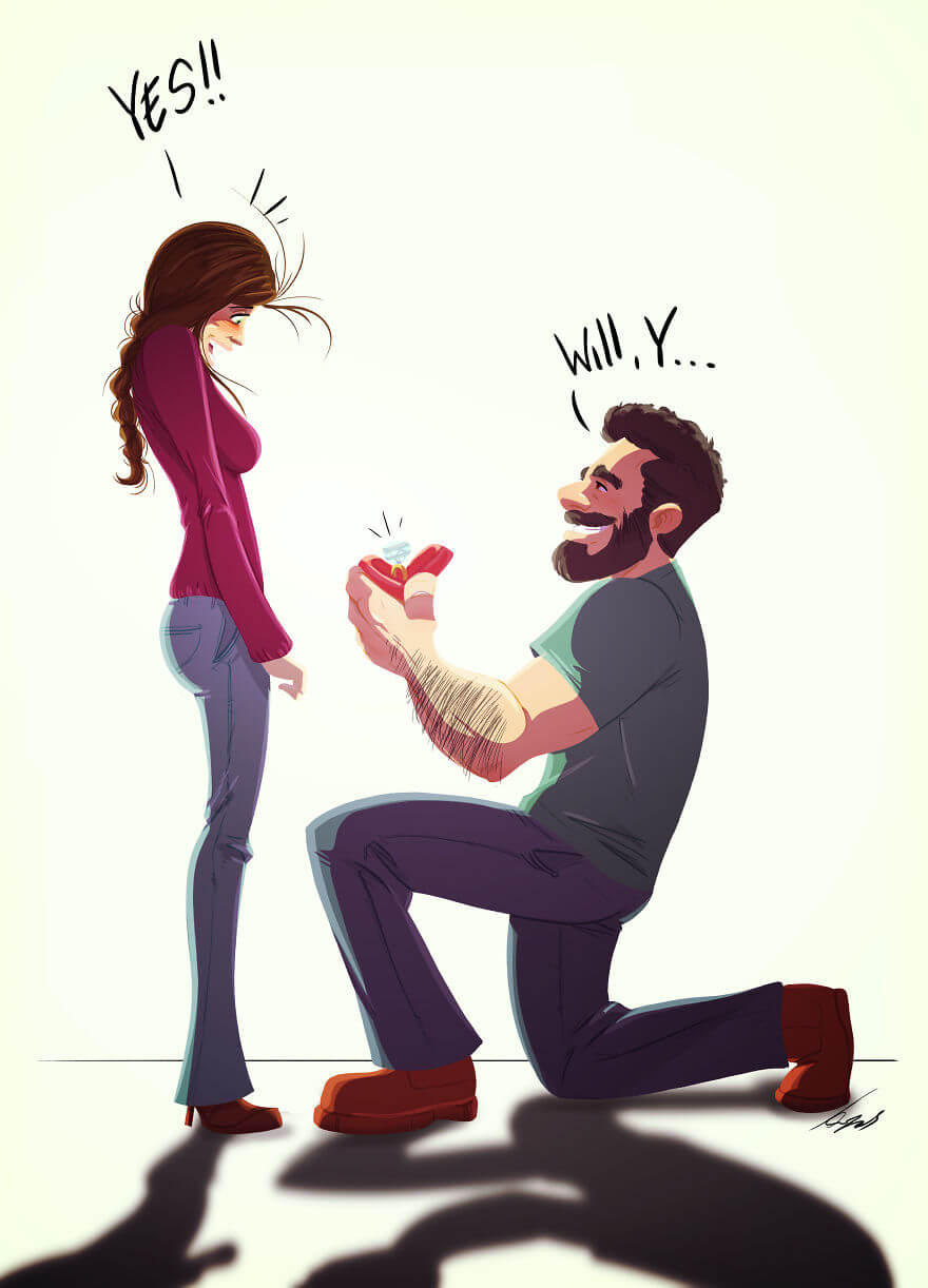 These Relationship Illustrations Are So Perfectly Imperfect That You 