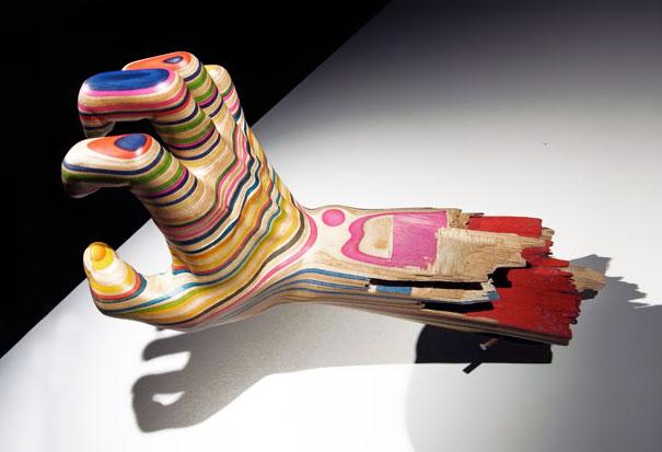 skateboard sculptures