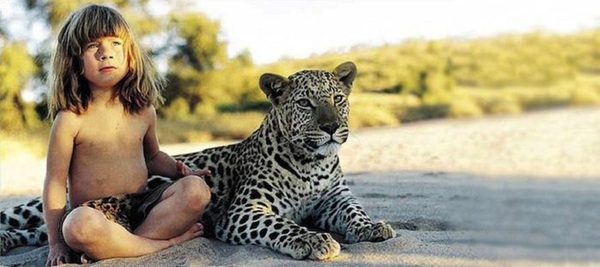 Young girl who’s best friends with African wildlife