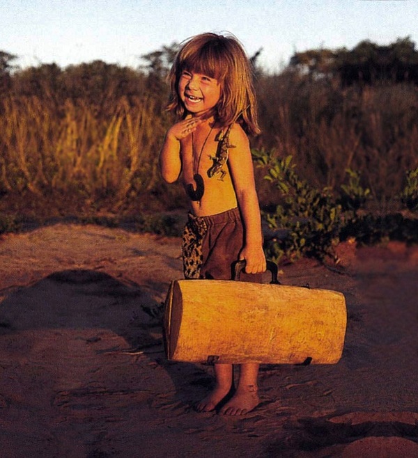 Young girl who’s best friends with African wildlife