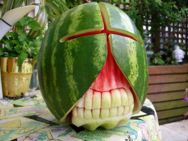 Watermelon Carvings by Clive Cooper