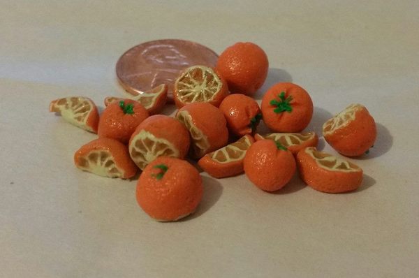 miniature clay food