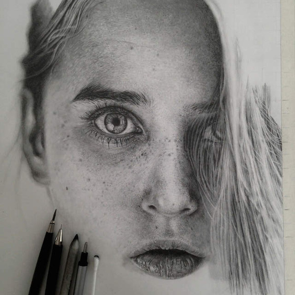 Realistic pencil drawings (Monica Lee)