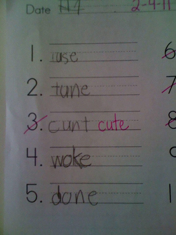 funny spelling mistakes