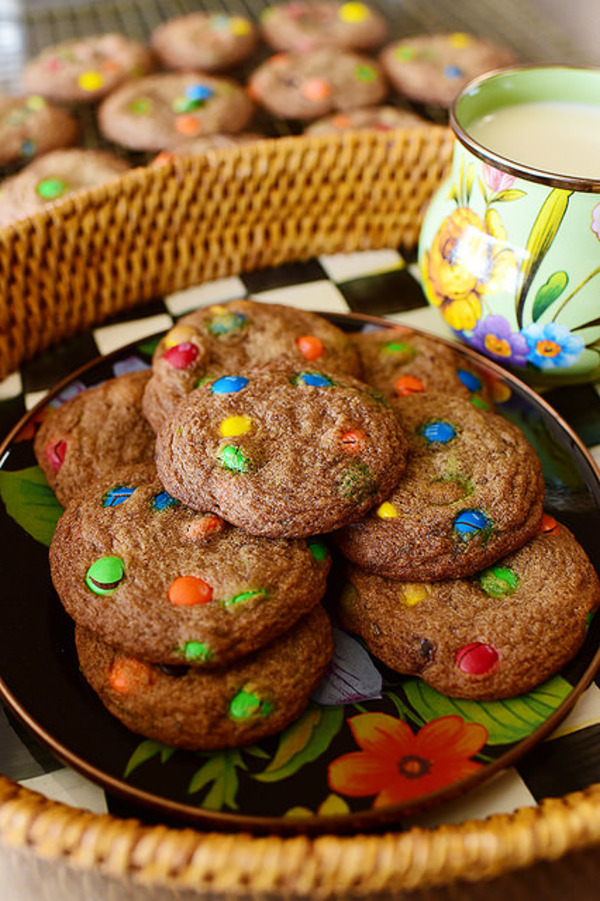 Browned Butter M&M Cookies