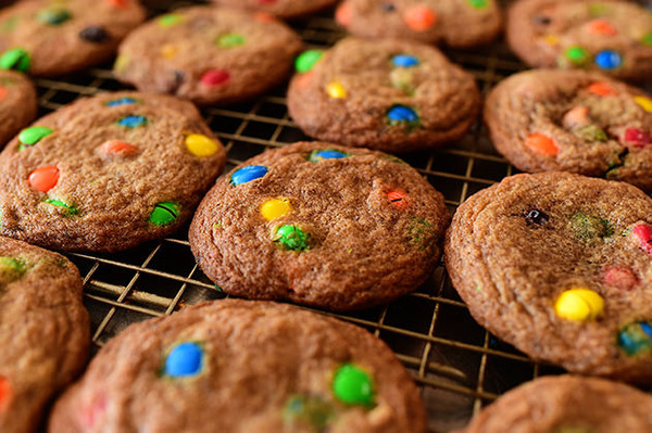 Browned Butter M&M Cookies