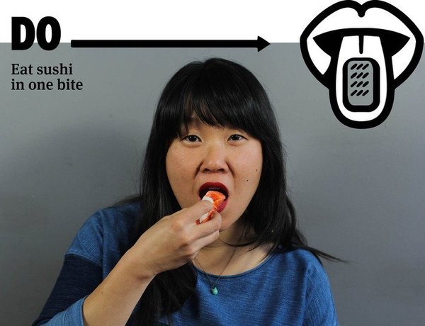 do's and don'ts of sushi