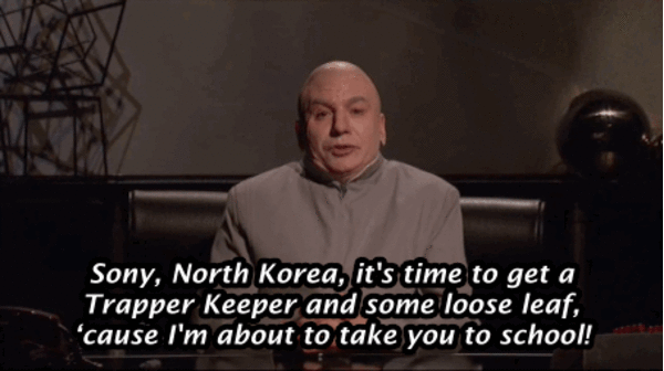 dr evil mocking north korea