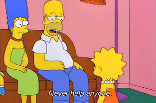 simpsons life advice simpsons life advice