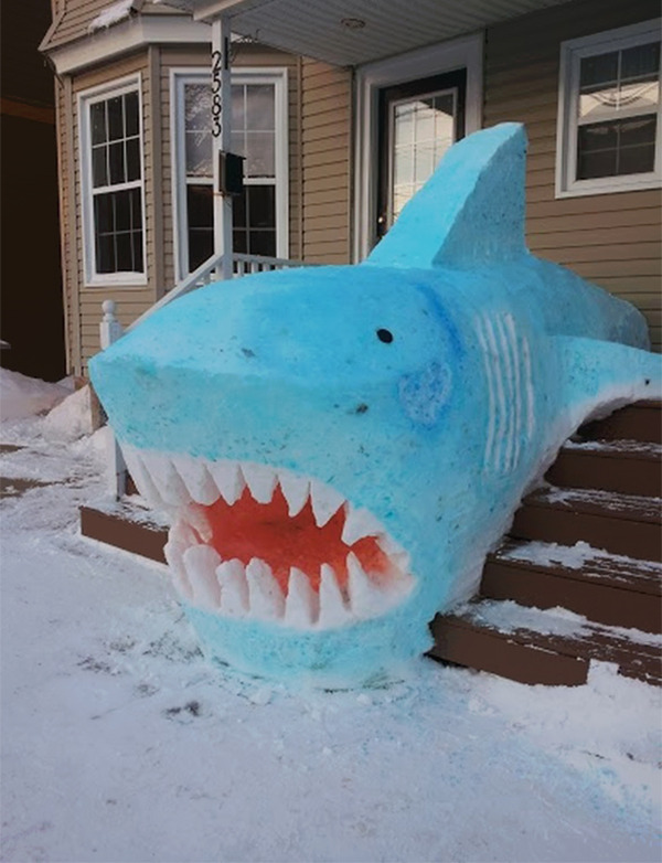 awesome snow sculptures