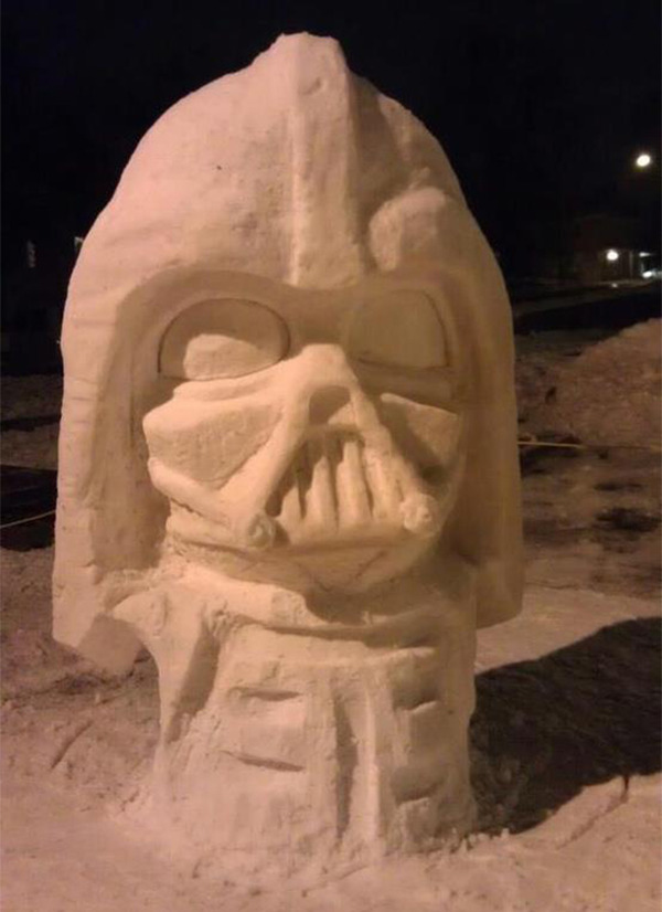 funny snow sculptures