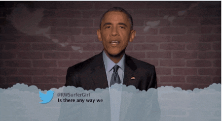 President Obama Edition of celebrities read mean tweets about them2