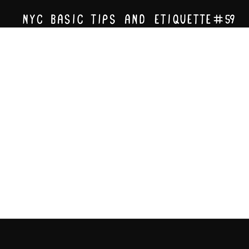 New york city basic tips and etiquette23