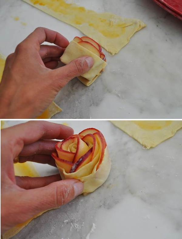 PUFF PASTRY APPLE ROSETTES Recipe