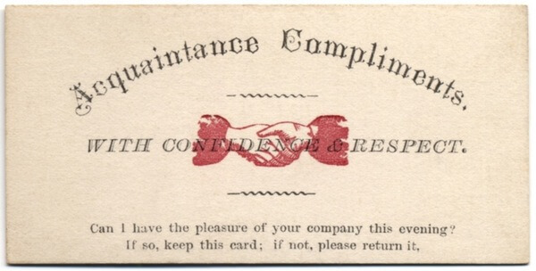 19th century pick up cards