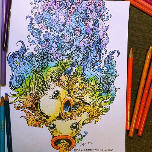doodle invasion by Kerby Rosanes12