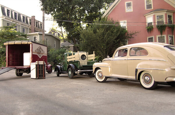 miniature scenes shot with model cars