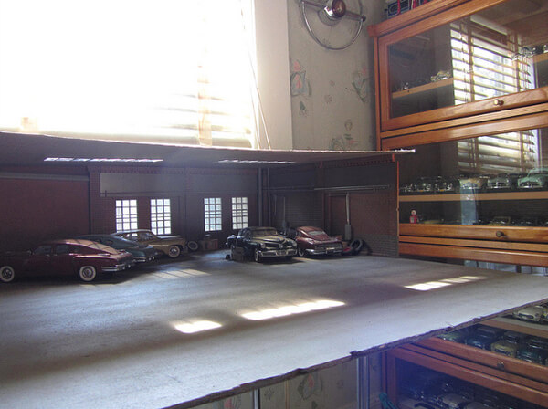 miniature scenes shot with model cars