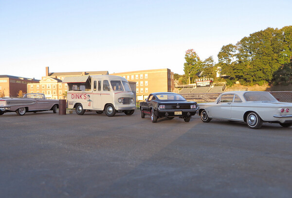 miniature scenes shot with model cars