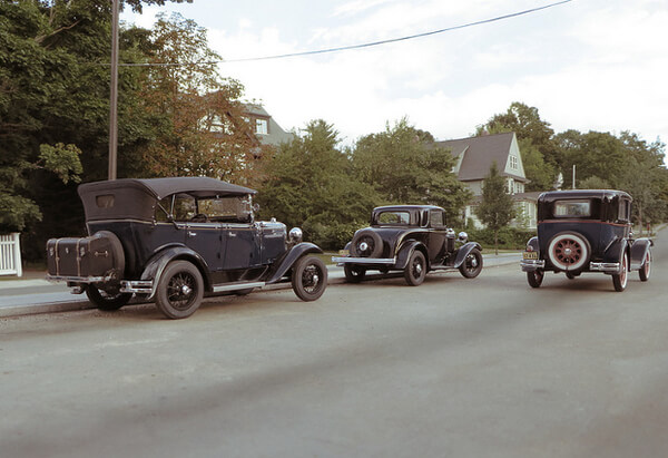 miniature scenes shot with model cars