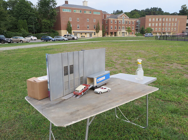 miniature scenes shot with model cars