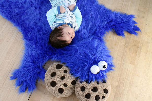 cookie monster rug