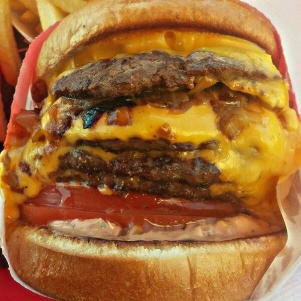 in n out burger menu