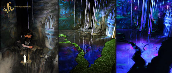 amazing glowing murals