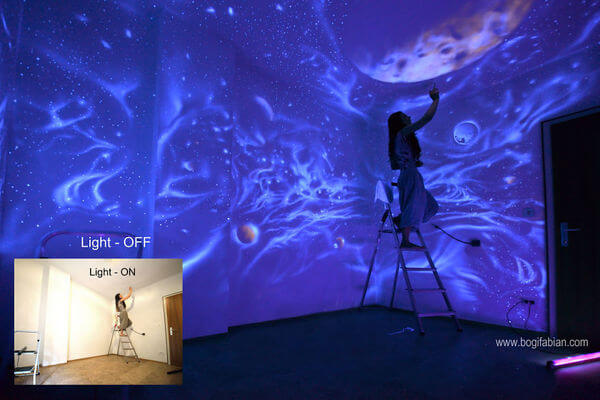 amazing glowing murals