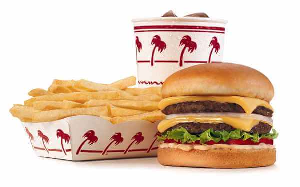 in n out burger menu