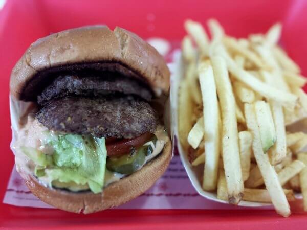 in n out burger menu