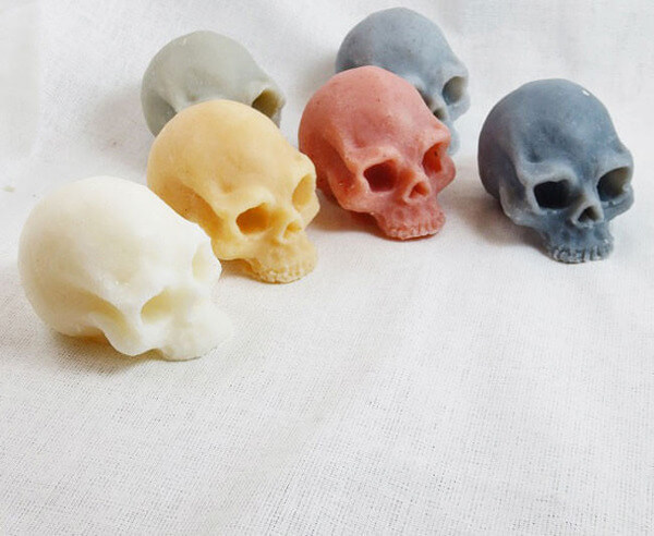awesome skull shape soap