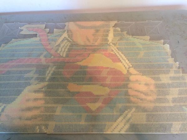 Superman made of beads 23