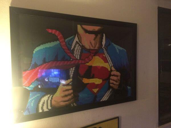 Superman made of beads 29