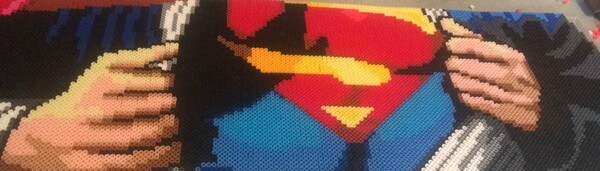 Superman made of beads 12