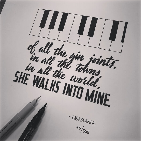 25 Amazing Hand Lettered Quotes From Movies And Songs