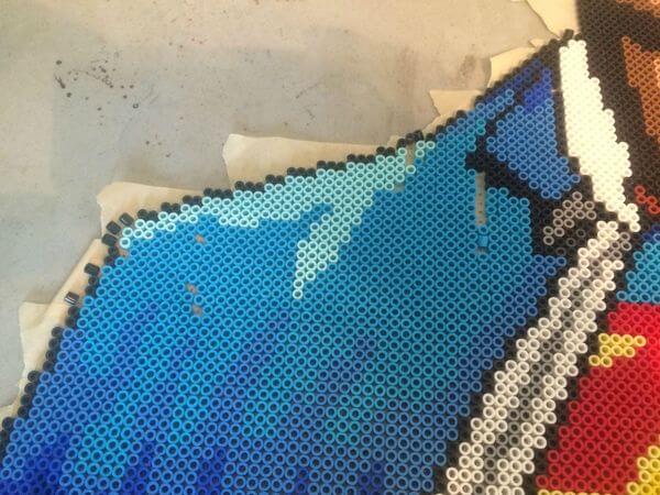 Superman made of beads 24