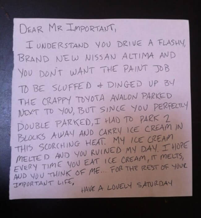 hilarious parking notes 15