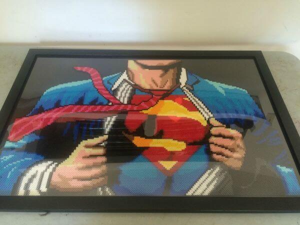 Superman made of beads 1