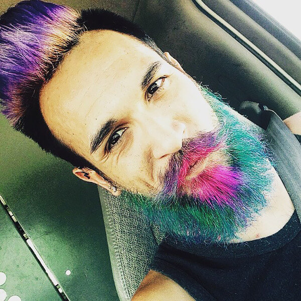 men dyeing hair in vivid colors 16