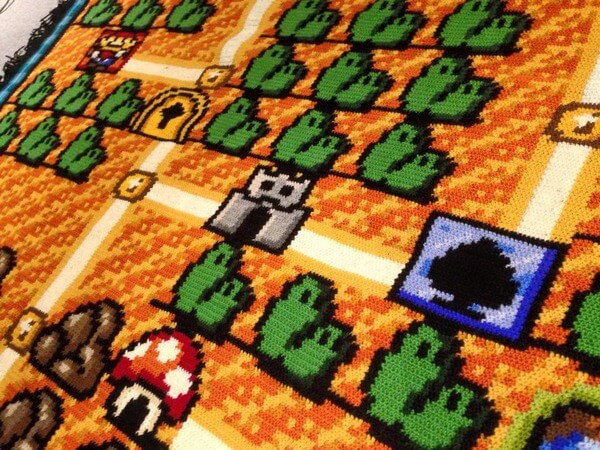 awesome Super Mario blanket 3