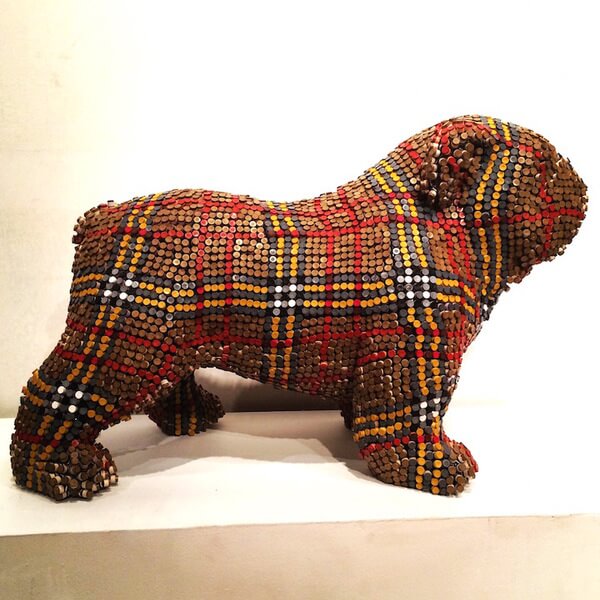 Herb Williams crayon dog sculptures 4