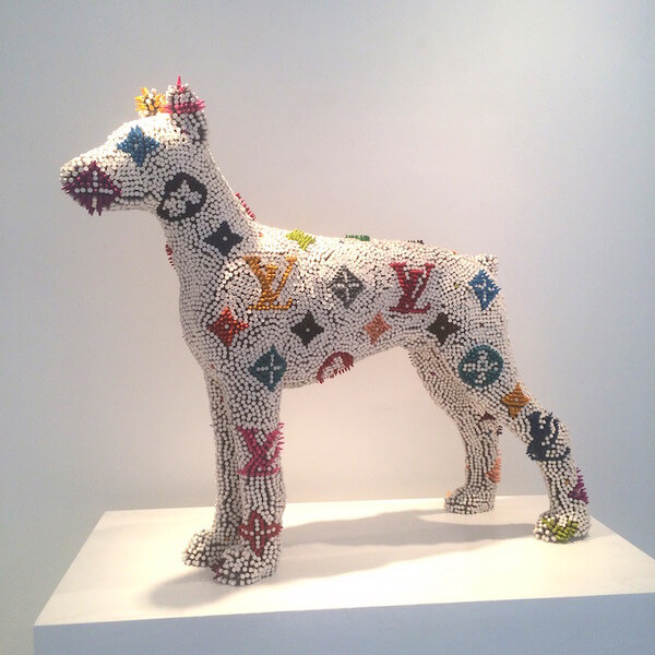 Herb Williams crayon dog sculptures 8