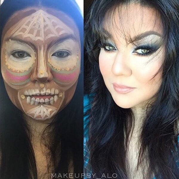 clown contouring makeup 4