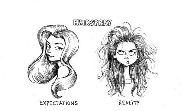 women expectations vs realities of hair grooming 8