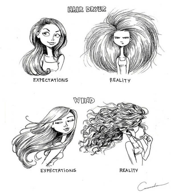 women expectations vs realities of hair grooming 9