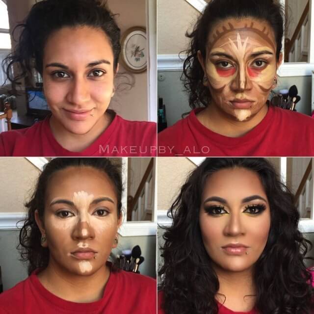 clown contouring makeup 7