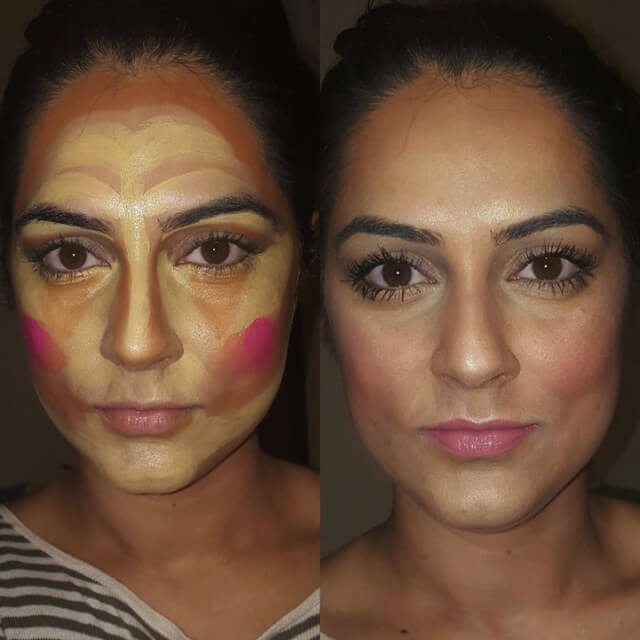 clown contouring makeup 7