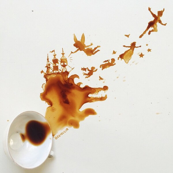 spilled coffee paintings 4