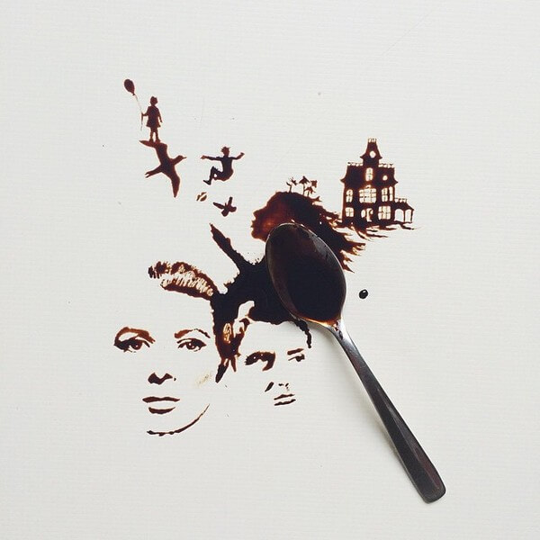 spilled coffee paintings 5